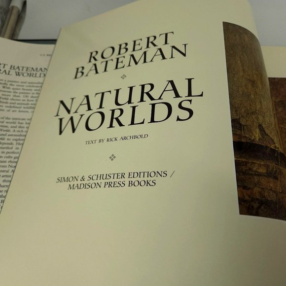 Robert Bateman Natural Worlds Photography Art Rich Archbold Hardcover Table 1996 - Picture 2 of 13